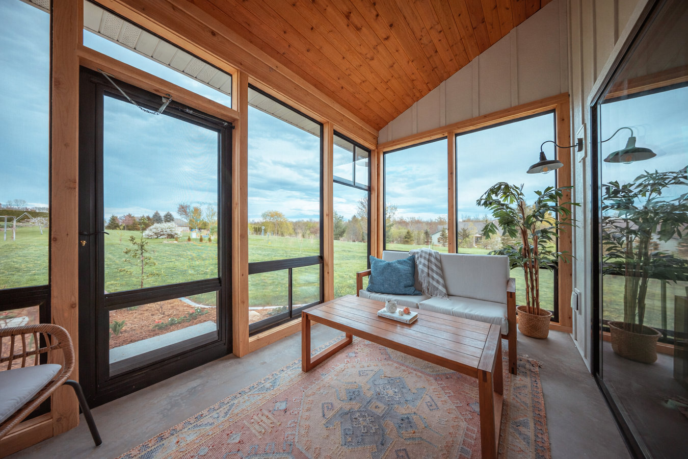 Patio-to-sunroom conversion